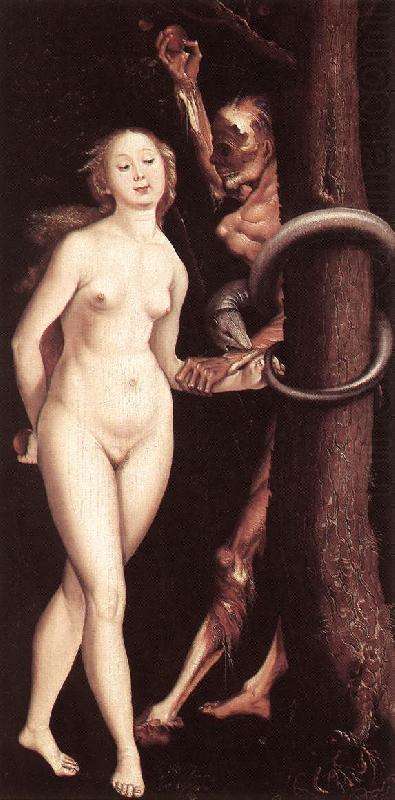 BALDUNG GRIEN, Hans Eve, the Serpent, and Death china oil painting image
